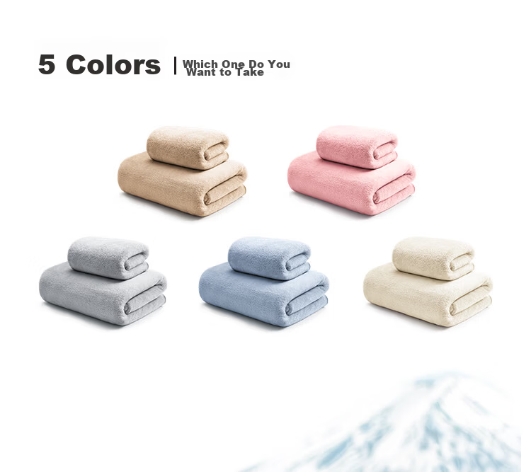 HOYO Japanese Bath Towel, Adult Class A Snow Velvet, for Men And Women, 10A Antibacterial, Soft, Absorbent, Quick-Drying, Large Bath Towel, Cherry Blossom Pink, Sports Style 4