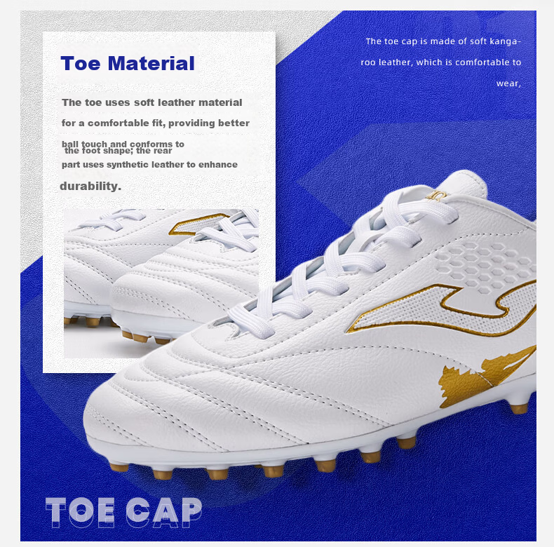 JOMA Soccer Shoes for Men, Women, Adults, Teenagers And Students, Competition MG Studs Non-Slip Football Training Shoes, Light Blue, Size 42 3