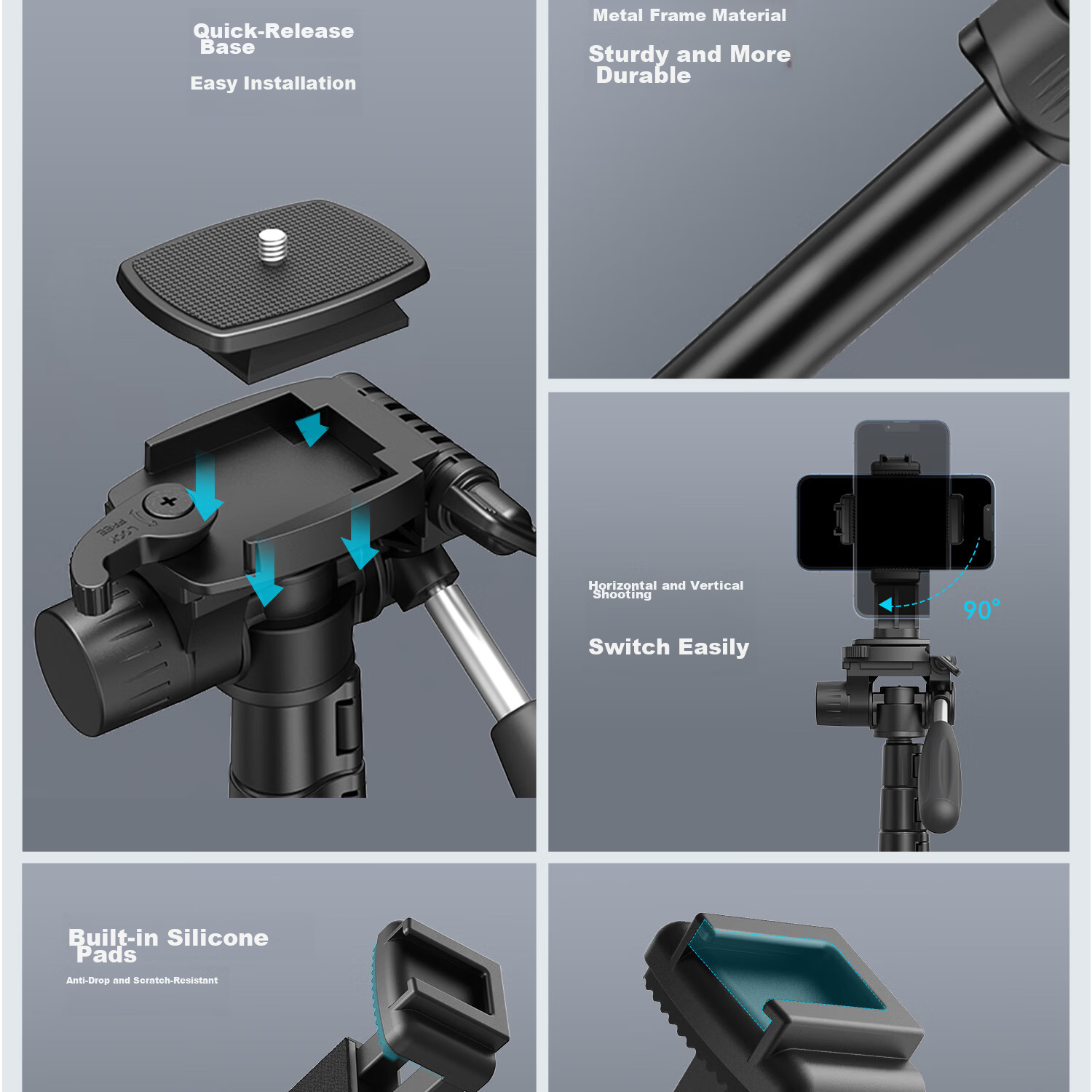 SmallRig 4309 Portable Selfie Stick Tripod Bluetooth Remote Control Desktop Live Streaming Vlog Extendable Stand Fill Light Phone Holder 14