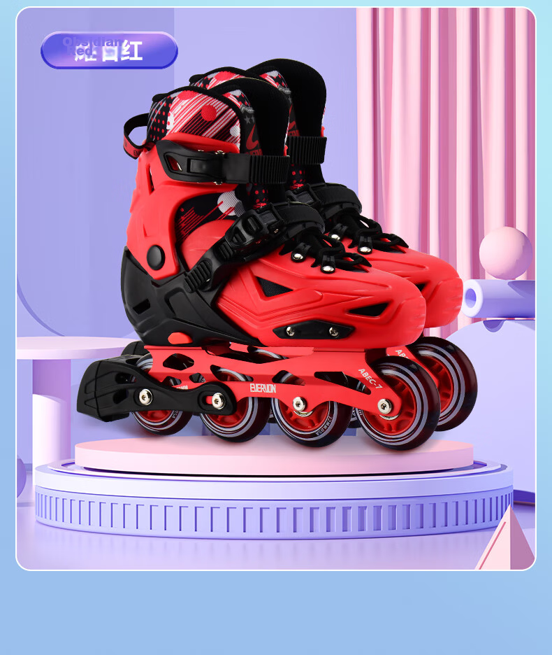 EVERVON Roller Skates for Children, Inline Skates with Full Flashing MQ2, Includes Helmet And Protective Gear, Purple, Size M, Suitable for Sizes 35-38 11