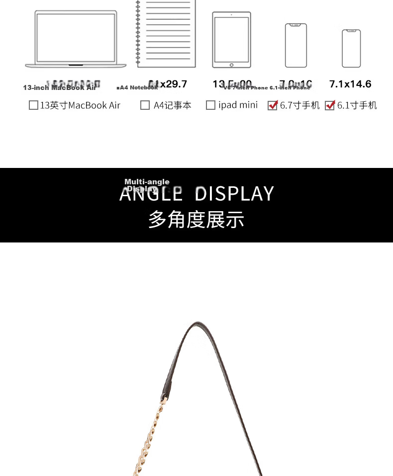 C.BANNER Leather Women's Chain Shoulder Bag Crossbody Underarm Bag Luxury Birthday Gift for Girlfriend Wife 11