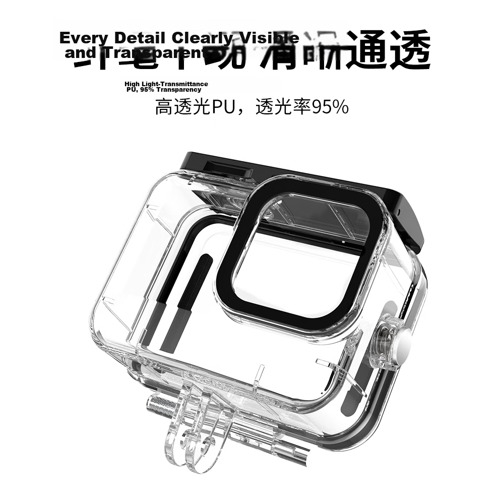 TELESIN Compatible Protective Case for GoPro 13/12, Rabbit Cage for GoPro 11 Frame, GoPro Protective Shell Compatible with Hero 10/9 for Horizontal And Vertical Shooting 6