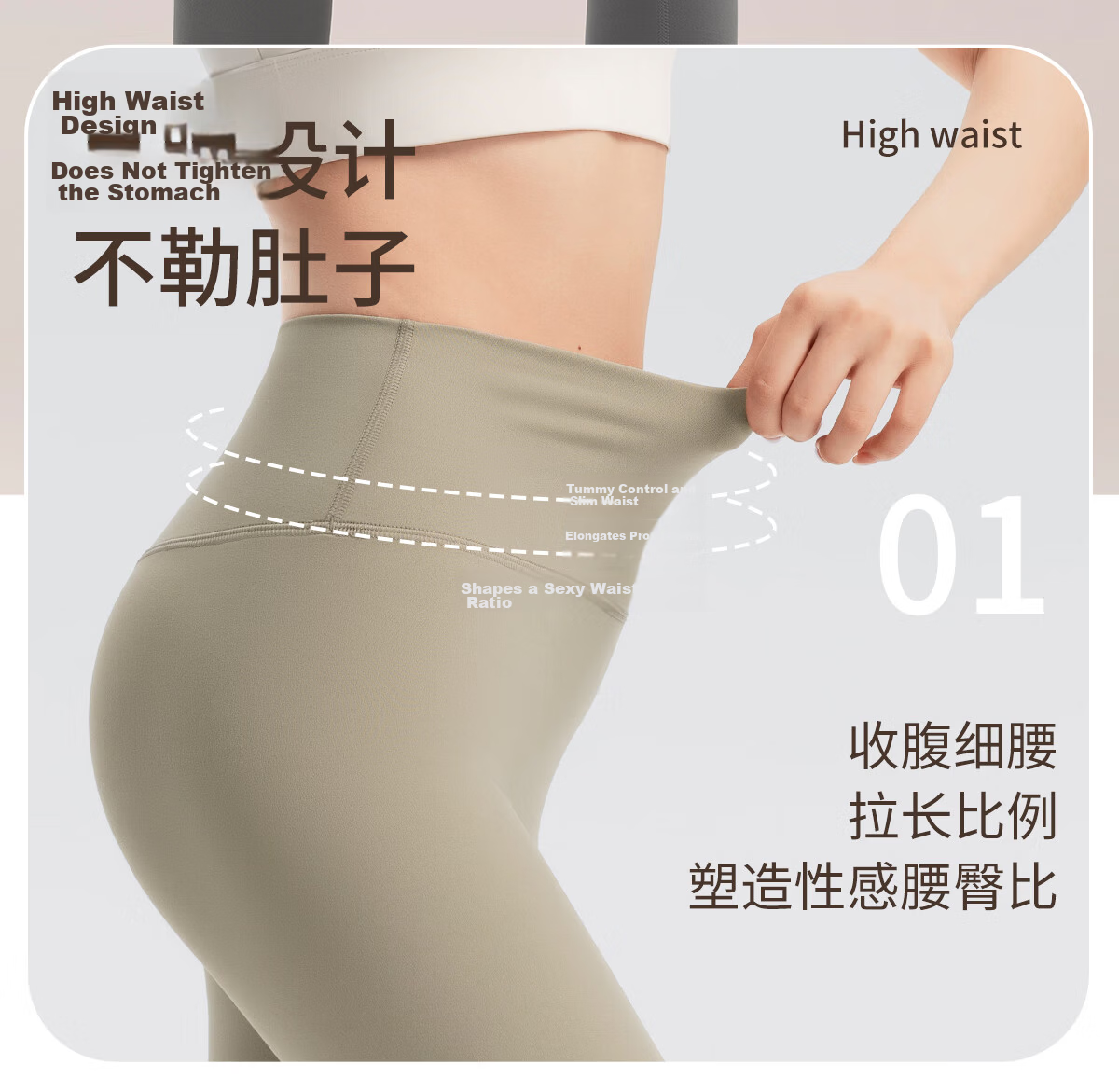 361° Seamless High-Waisted Yoga Shorts for Women, Butt-Lifting Fitness Training Leggings, High-Elasticity Tight-Fitting Pilates Long Pants 10