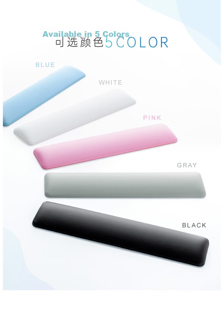 SANWA Ergonomic Keyboard Wrist Rest Mechanical Keyboard Wrist Support Office Gaming Soft Jelly Silicone Washable Non-Slip GTOK8 Black L 450mm 3