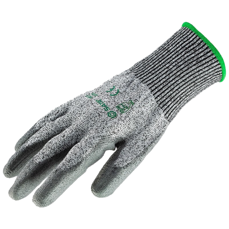 SATA SF0712 Protective Work Gloves Cut Resistant Puncture Resistant PU Palm Coated Medium Size Cut-Resistant Gloves Size 9
