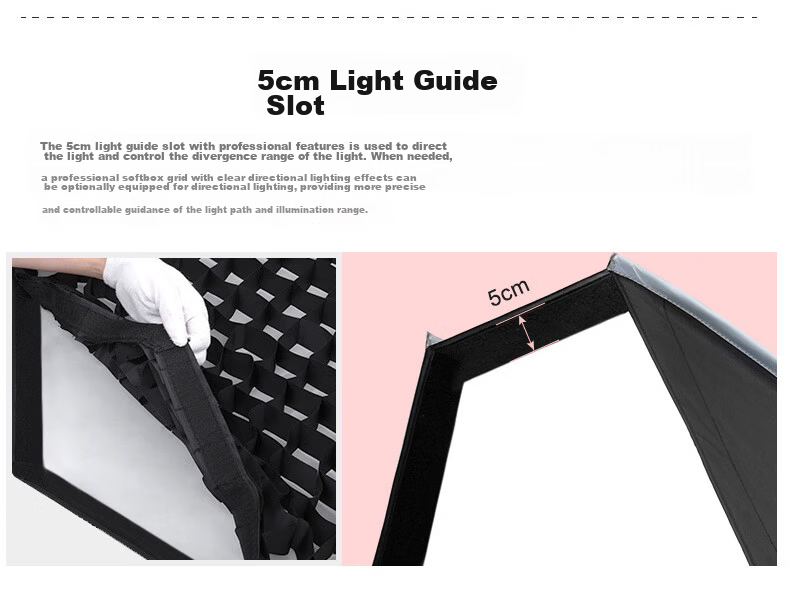 JINBEI KE100/150cm Quick-Setup Octagonal Softbox Photography Video Lighting Diffuser Portable Easy-Install Studio Equipment KE-100 Octagonal [Single Grid] 10