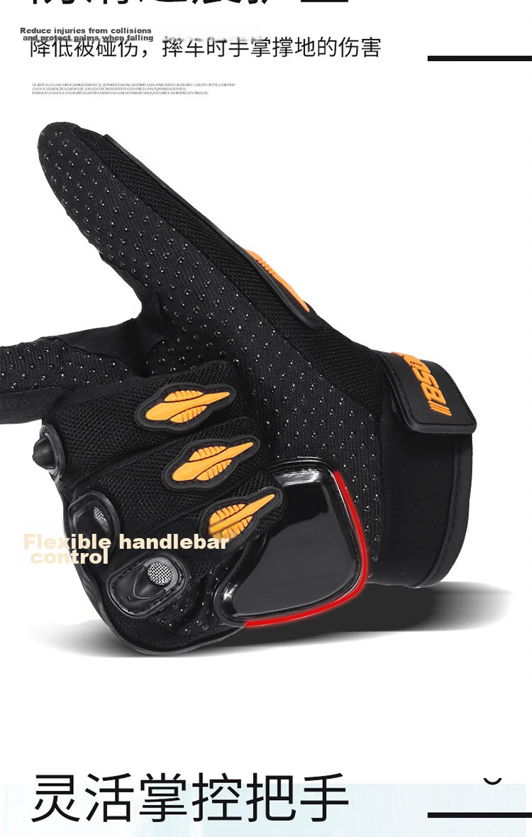 BWNK Cycling Gloves for Men and Women Spring Summer Anti-Fall Motorcycle Gloves Outdoor Gear All-Season Universal Anti-Fall Touchscreen Compatible 9