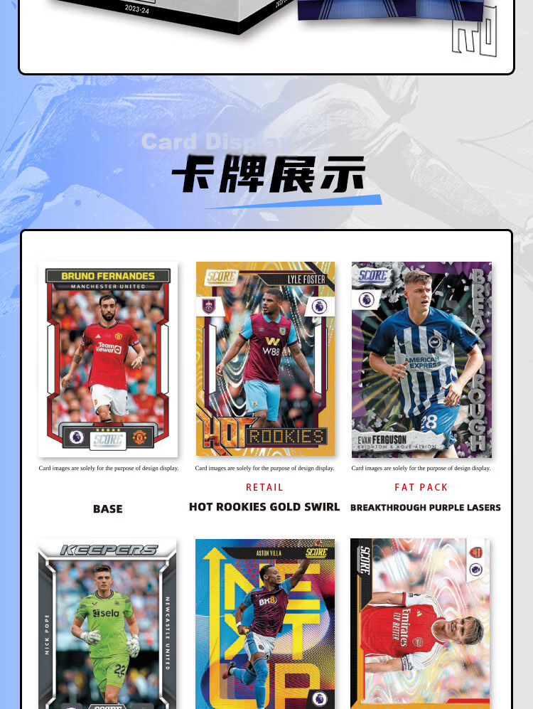 PANINI 2023-24 Score FIFA Series Football Star Card Fat Pack - End Box 5