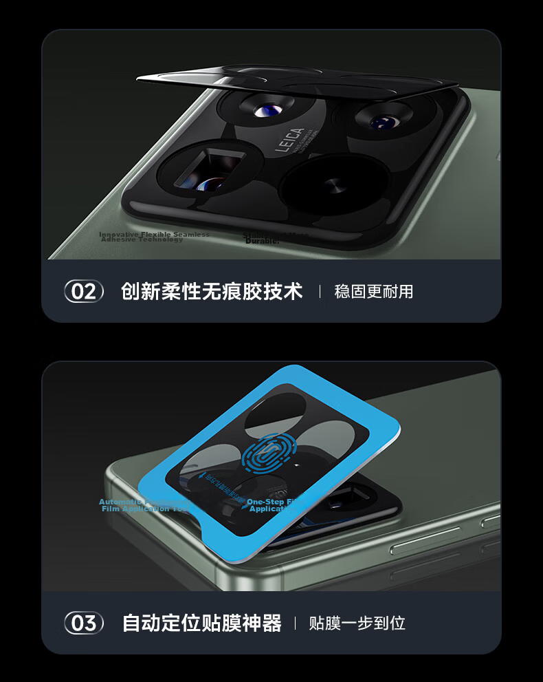 Benks High-Definition Corning Lens Protector for Xiaomi 15 Ultra, Anti-Scratch Anti-Glare Anti-Fingerprint Protective Film for Xiaomi 15 Ultra Rear Camera 15