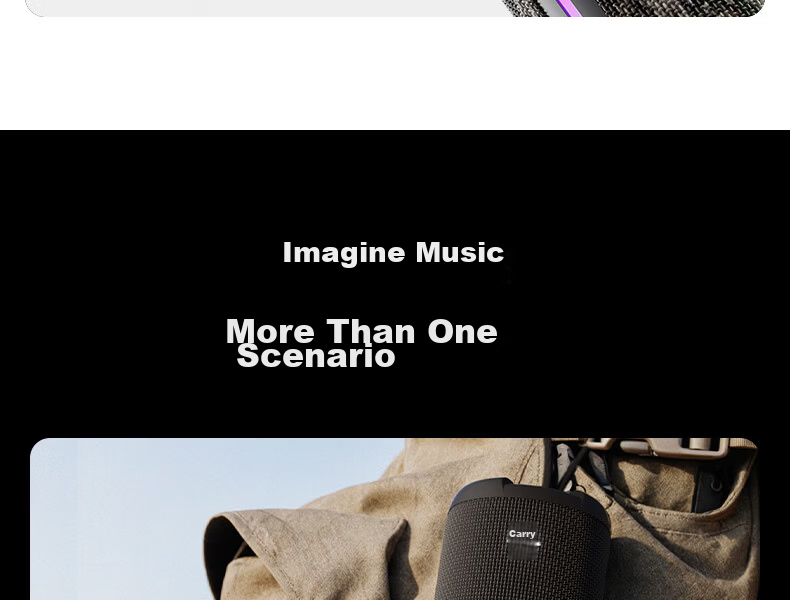 WANYINBA M9 Bluetooth Speaker, 40W High Volume, Deep Bass, Outdoor Waterproof, Camping Portable, Bicycle Riding Car-Mounted, Home Computer High-Quality Speaker, Gray Long Battery Versio 42