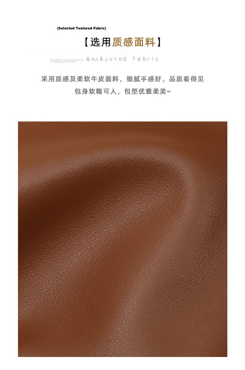 Viney Large Capacity Cowhide Tote Bag for Women Shoulder Crossbody Underarm Bag Birthday Gift High-End Feel for Girlfriend Wife 4