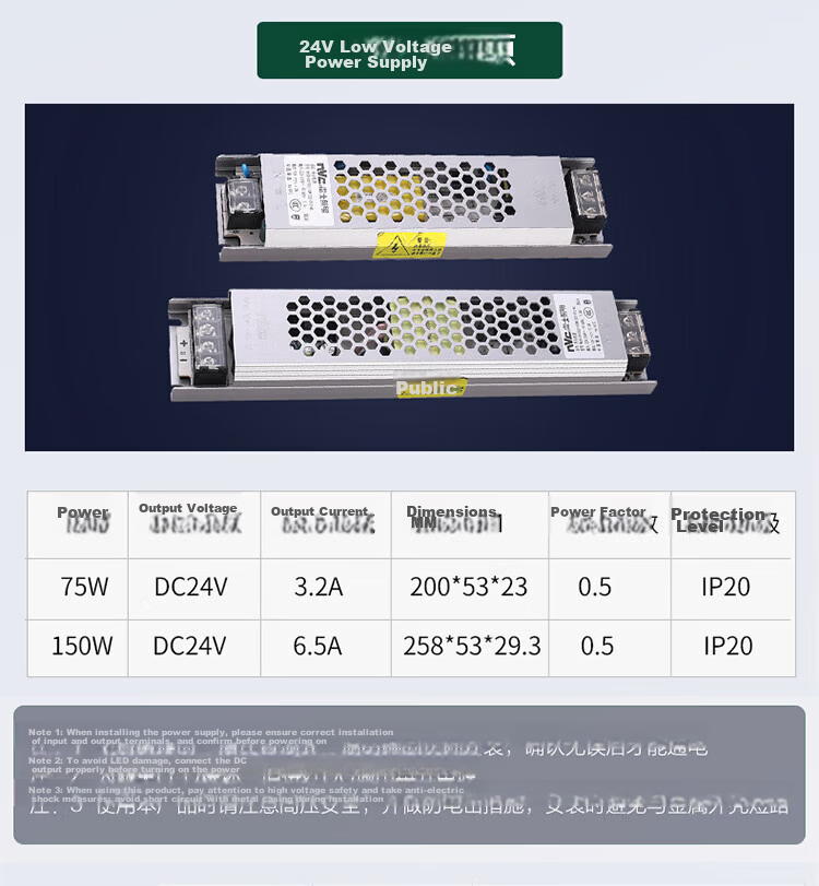 NVC LED Silicone Soft Light Strip 24V Low Voltage Waterproof Embedded 5m Pack - 12x12mm Front Emitting Warm White 4000K 8