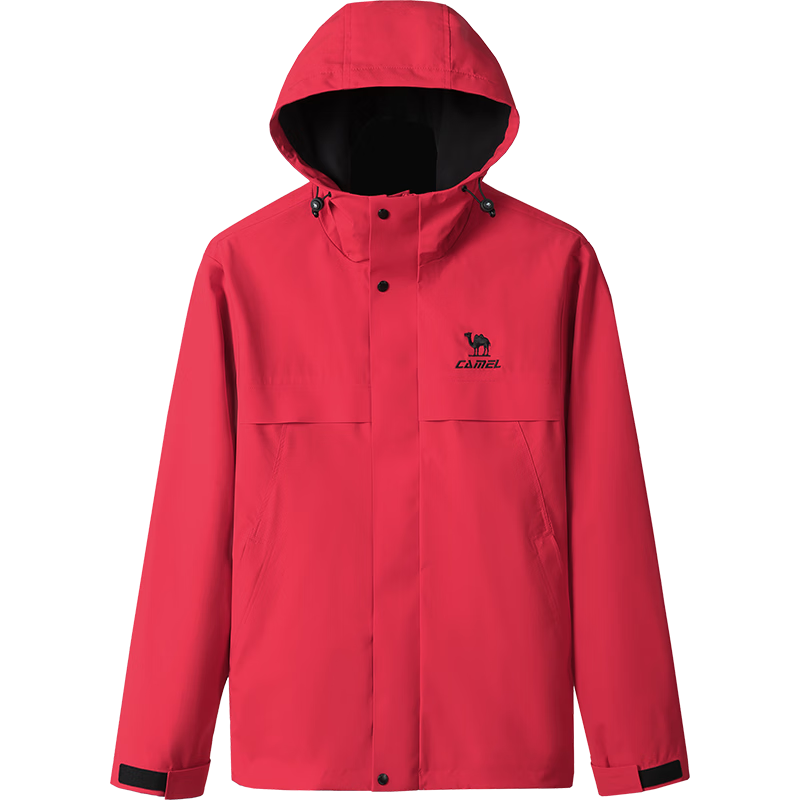 CAMEL Sports Jacket, New Style for Men And Women, Spring And Autumn Casual Fleece-Lined Jacket, Outdoor Water-Repellent Windproof Mountaineering Coat, Windbreaker