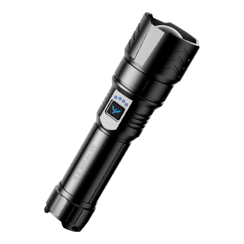 Tianhuo Flashlight Canglong High Brightness Zoomable Long-Range Rechargeable Outdoor Survival Military Use