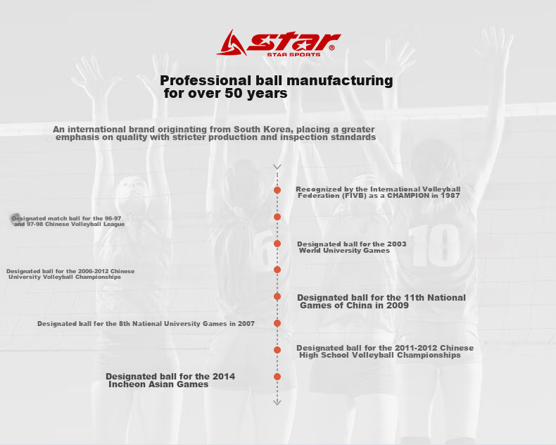 Star Volleyball No. 5 Ball, Official Ball for The Eleventh Sports Meeting, Hard Volleyball Competition Ball VB215-34 2