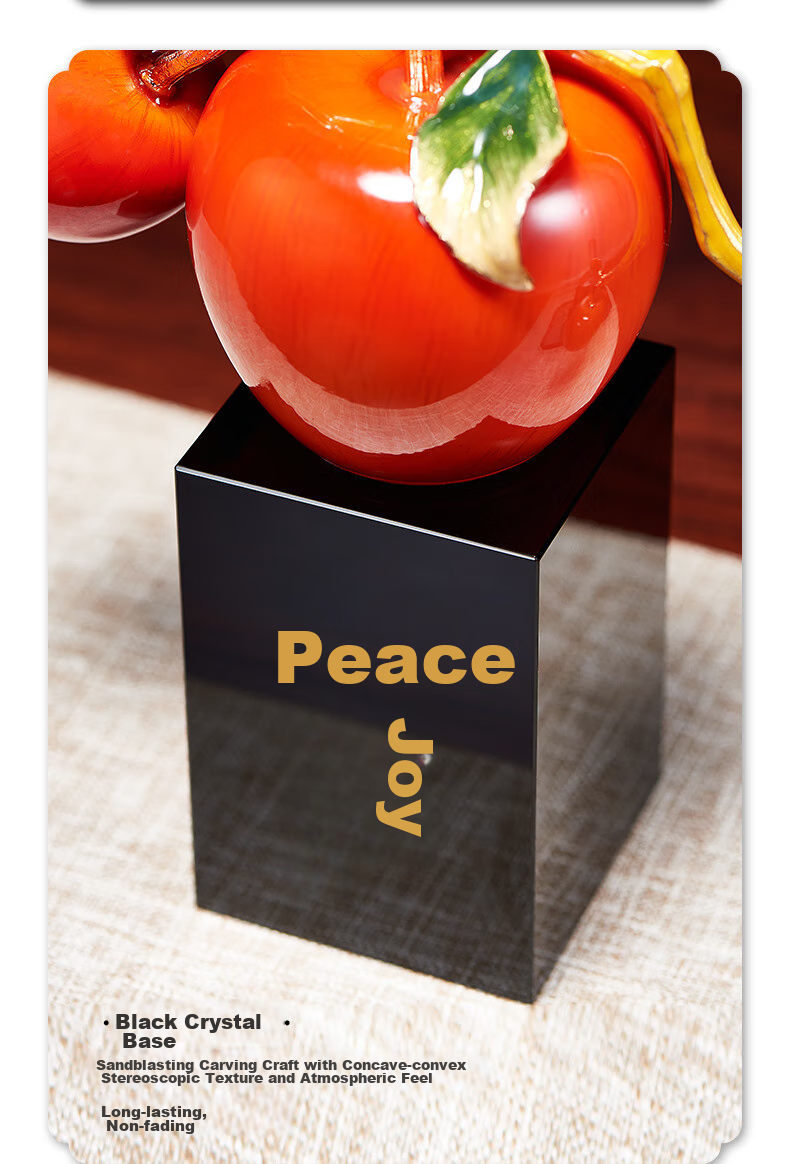 Nuoshiman Peace And Joy Ornament for Living Room, TV Cabinet, Office Decoration, Housewarming Gift, Graduation Present for Teachers, Commemorative Item 7