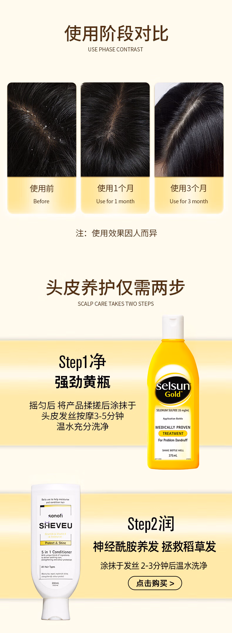 安享好物 安享C级洗发水-SelsunGold洗发水  