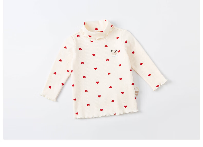DAVE & BELLA Kids Pullover Girls Long Sleeve Turtleneck Winter T-Shirt Baby Stylish Base Shirt 4