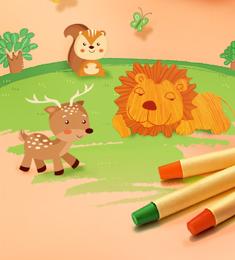 Jinzhi 4 A4 Children's Picture Books Drawing Books Art Sketchbooks Drawing Paper Art Sketchbooks Kindergarten Elementary School Students' Drawing Paper Hand-Drawn Books White Paper Coloring Book - Drawing Animals 2