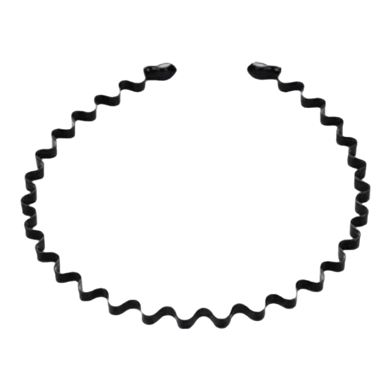DAGO Men's Hairband 5-Piece Set Black Non-Slip Invisible Hair Clips for Slicked Back, Pompadour, Short Hair, Face Washing Hair Accessories