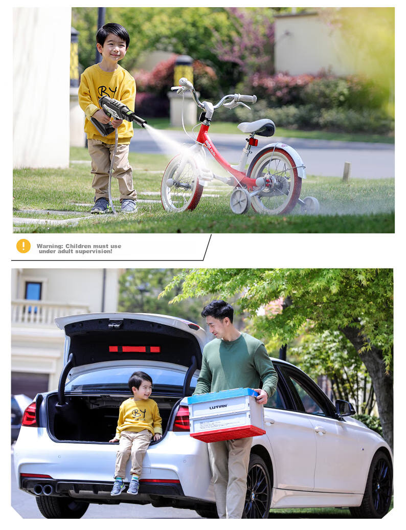 LUTIAN Wireless Portable Car Washer, Outdoor And Home Use Lithium Battery Cleaning Water Gun, High-Pressure Spray Handheld E2PRO 13