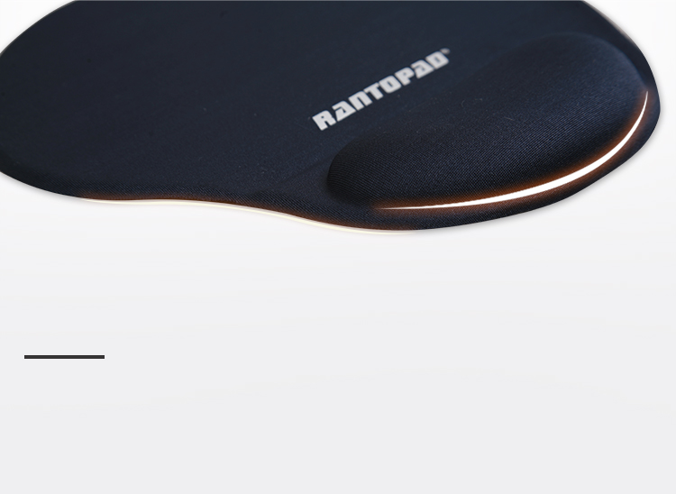 Rantopad TOTO Pro Memory Foam Wrist Rest Mouse Pad Lycra Surface Large Ergonomic Hand Support Mat Office Gaming FPS Smooth Non-Slip Desk Pad Mig 11