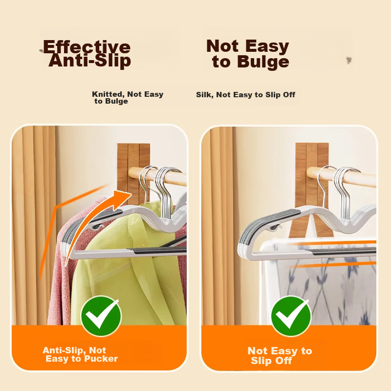 Jiabangshou Hangers, Non-Slip Short Neck Shoulder-Style, for Home Use, Adults And Children, Drying Rack for Student Dormitory, Wide Shoulder Clothes Hanger, 20 Pieces 8