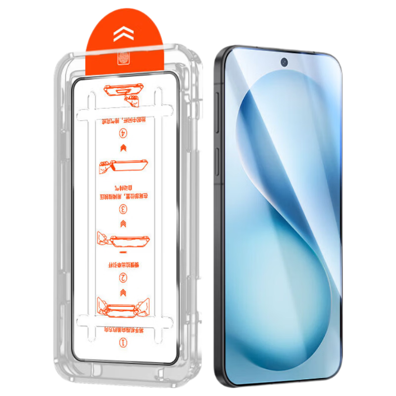 Mingying [Ultrasonic Unlock 2 Pieces] Compatible with vivo S60 Tempered Glass Screen Protector Full Coverage Anti-Fingerprint Anti-Drop Explosion-Proof HD Clear Film