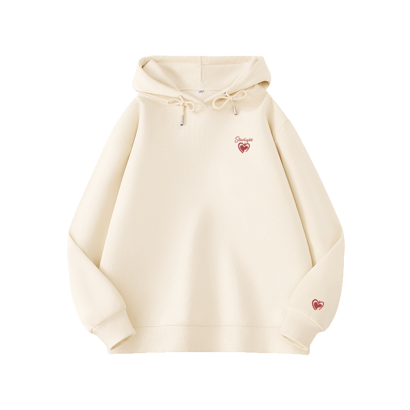 TonLion Women's Fleece-Lined Hoodie Autumn Winter New Lamb Wool Thick Warm Loose Trendy Top for Petite