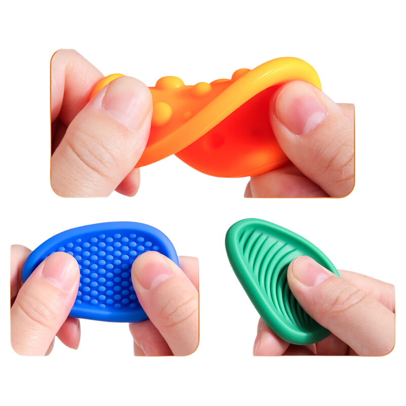COODORA Sensory Stone Concentration Toy for Ages 3-6 Stress Relief Device Hand-Held Fidget Toy Squeeze Toy
