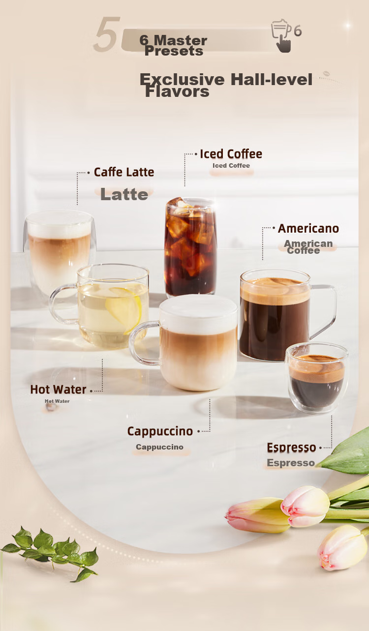 PHILIPS [Wang Kaimu's Choice] Cloud Coffee Machine New 3 Series Home Fully Automatic Italian Espresso Cold Brew Grinding All-In Coffee Machine, One-Touch Milk Coffee, Gift 9