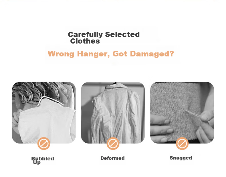 Meiliya Non-Marking Non-Slip Thickened Adult Clothes Hanger Wide Shoulder Balcony Anti-Shoulder Bump Drying Rack 2