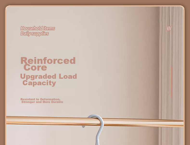 40,000 KM Thickened Household Non-Slip Clothes Hanger Enlarged and Reinforced Shoulder-Friendly High Manganese Steel Heavy-Duty Clothes Rack for Rental and Dormitory Use 4