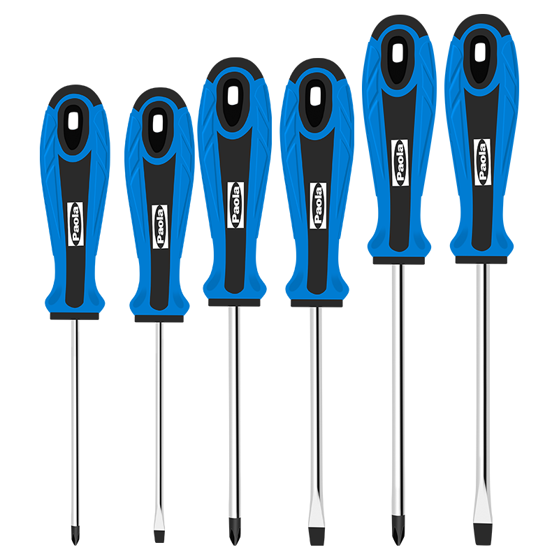 Paola Screwdriver, Phillips Head 6*250mm, Non-Slip with Strong Magnet, Extended Screwdriver, Flathead to Phillips Conversion Tool 1535
