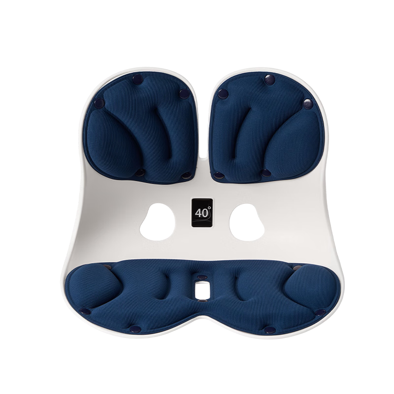 JD Original Golden 40° Men's Lumbar Support Cushion, Breathable Ergonomic Student Seat Cushion for Office Chairs, Blue