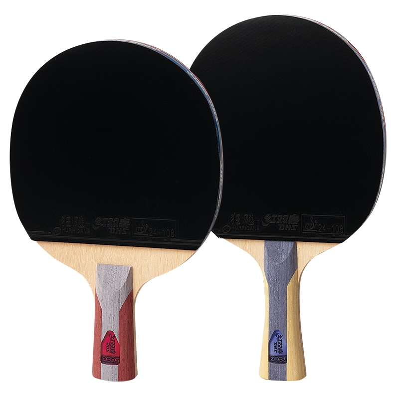 DHS Table Tennis Racket, Five-Star All-Round Offensive And Defensive F5002+F5006, Horizontal And Straight Paddle, Table Tennis Racket with Paddle Case