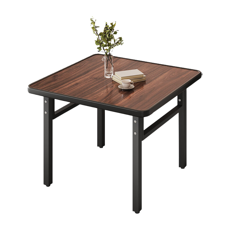 Zhuobo Dining Table, Home Dining Table, Side Table, Tea Table, Desk, Guandan Table, Study Table, Square Table, BZP6, Walnut Color, 60cm Wide
