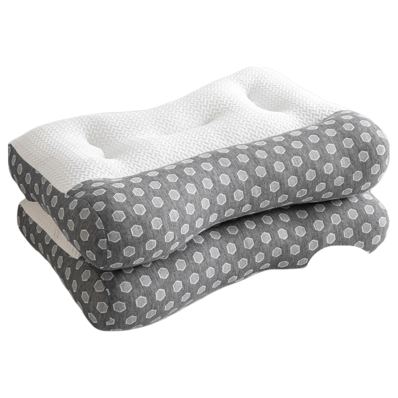 CROWN Pillow Neck Support Pillow Core Deep Sleep Pillowcase Hotel-Grade Adult Men's Sleeping Specialized One Pair Set