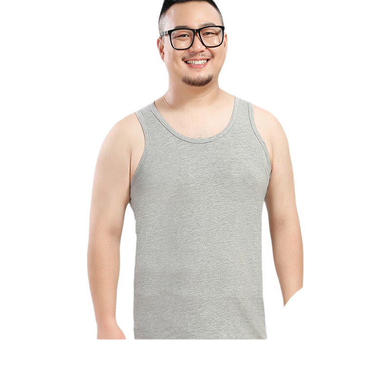 Hengyuanxiang [100% Pure Cotton] Men's Tank Top, Autumn Season, Middle-Aged And Elderly, Large Size, Loose Fit, Antibacterial, Sweat-Absorbing, Sports Undershirt for Me