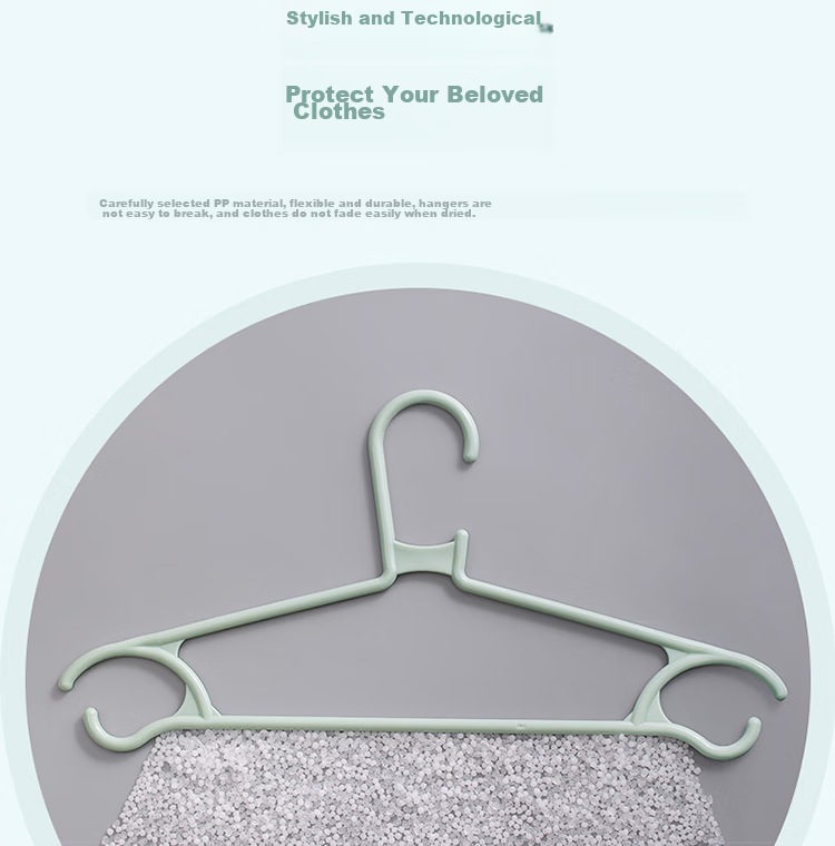 CHAHUA Thickened Seamless Hangers, Coat Hangers, Drying Racks, Clothes Hangers, Pack of 10, Made of PP Material, Anti-Breakage 3