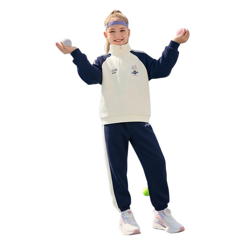 Disney Girls' Kids' Sports Sweatshirt Jacket and Pants Set 2026 Spring New Children's Two-Piece Outfit Sweet and Cool