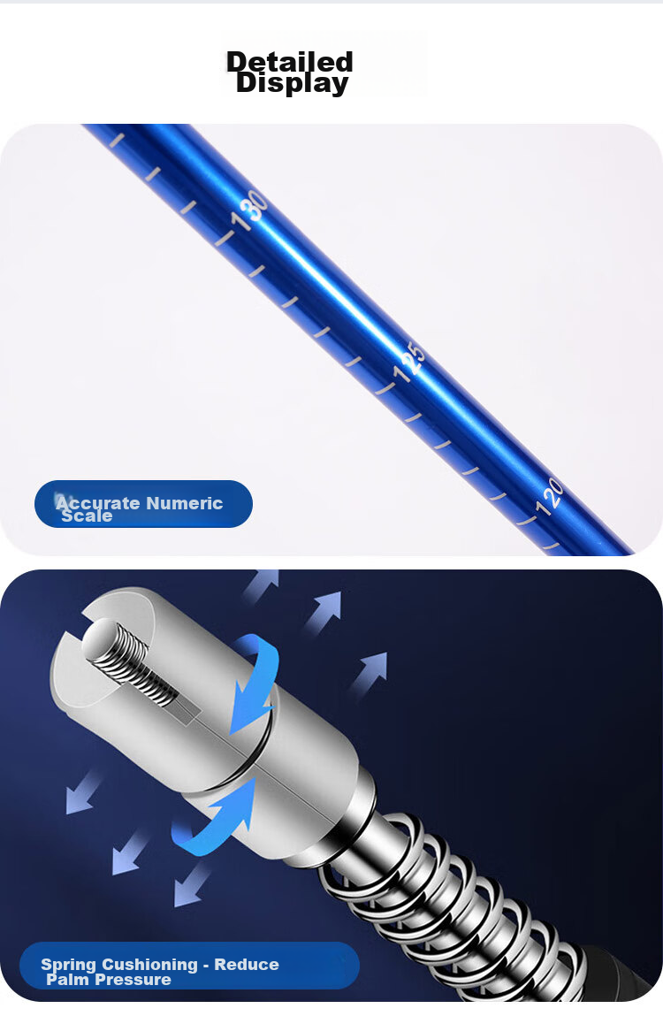 WhitePeak Trekking Pole, Folding Professional Outdoor Climbing Cane, Hiking Stick Equipment, Aluminum Alloy Ultra-Light Telescopic 8