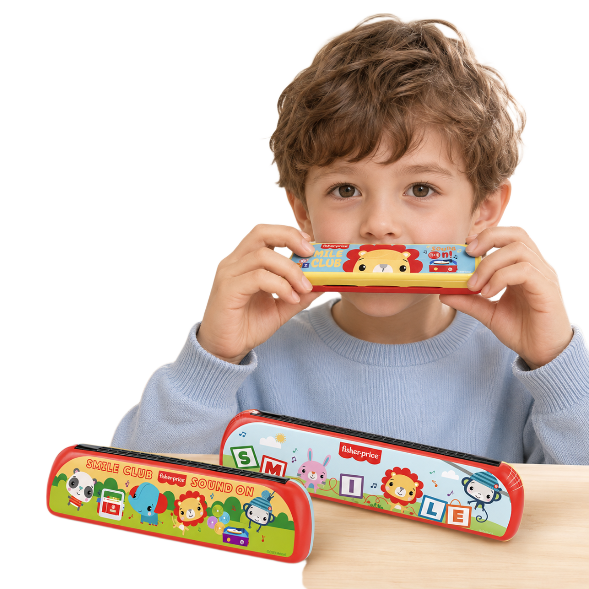 Fisher-Price Children's Harmonica Toy, Beginner's Musical Early Education Instrument, Random Color, Birthday Gift