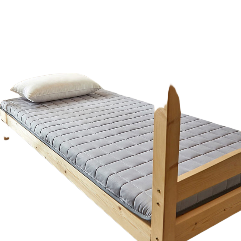 Wuyinliangpin Class A Maternity Student Dormitory Bed Cover, 120x200cm Single Bed Pad for 1.2-Meter Bunk Beds, Gray