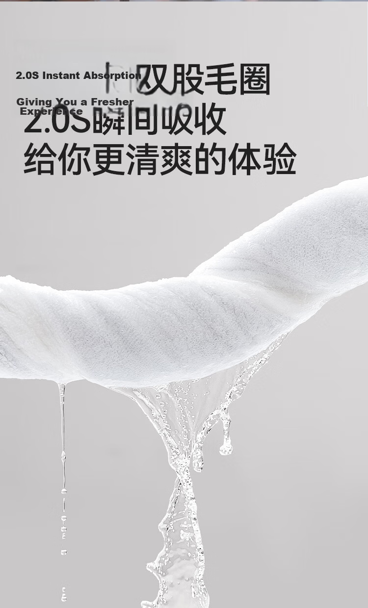JD Original 180g Thickened Ultra-Soft Towel, Five-Star Hotel Grade A Pure Cotton Adult Men And Women Large Face Towel, Pack of 2, Premium White 6