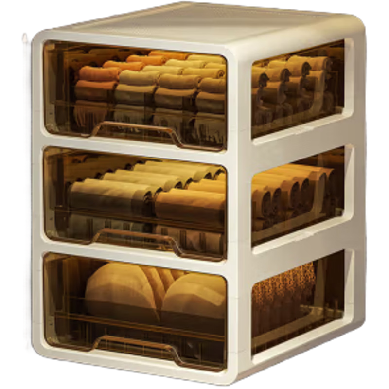 EACHY Underwear And Socks Storage Box, Underwear Organizer with Compartments, Dorm And Home Essential for Organizing Clothes, Underwear And Socks Included