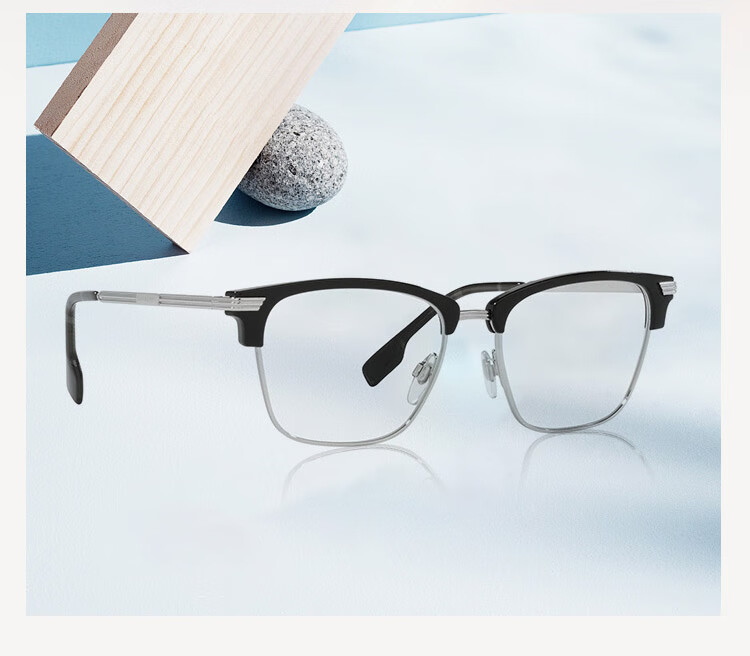 BURBERRY Men's Simple Trendy Lightweight Metal Myopia Optical Glasses Frame 0BE2359 Authentic, Gift-Giving 5