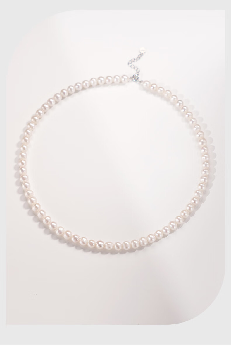 Hrfly White Pearl Necklace, Collarbone Chain, Baby Bead Jewelry Gift for Women, Girlfriend, Wife, Teacher's Day Birthday Gift Box 8