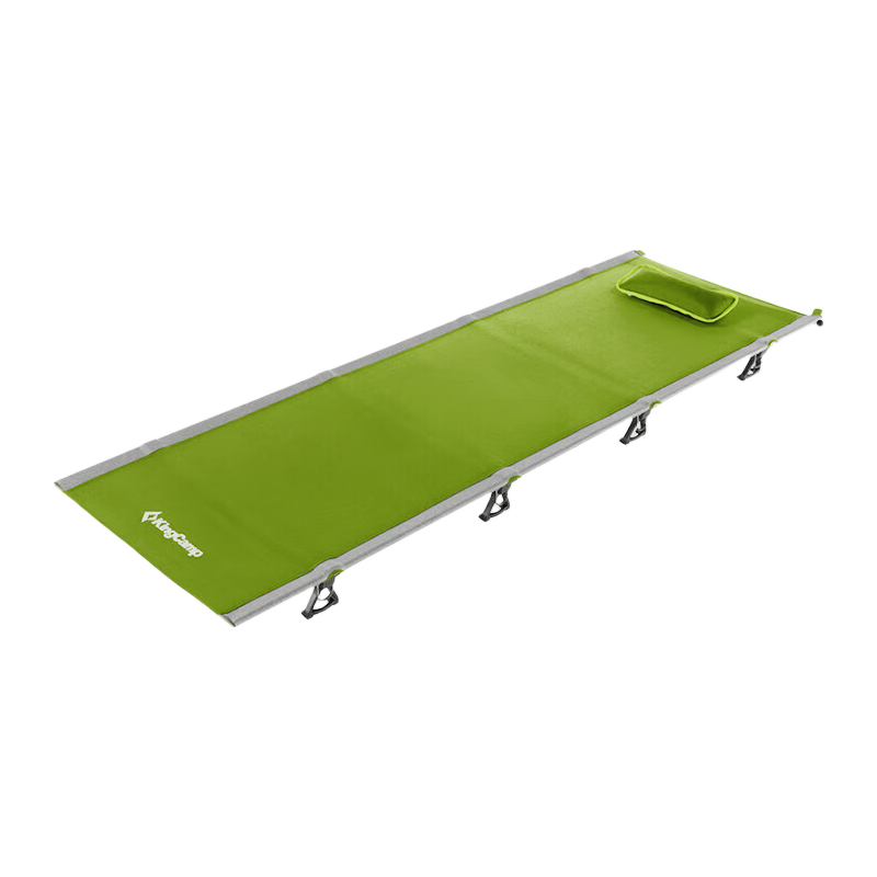 KingCamp Folding Bed Nap Bed Military Cot Care Bed Outdoor Camping Ultra Lightweight Portable Packable KC3986#Green