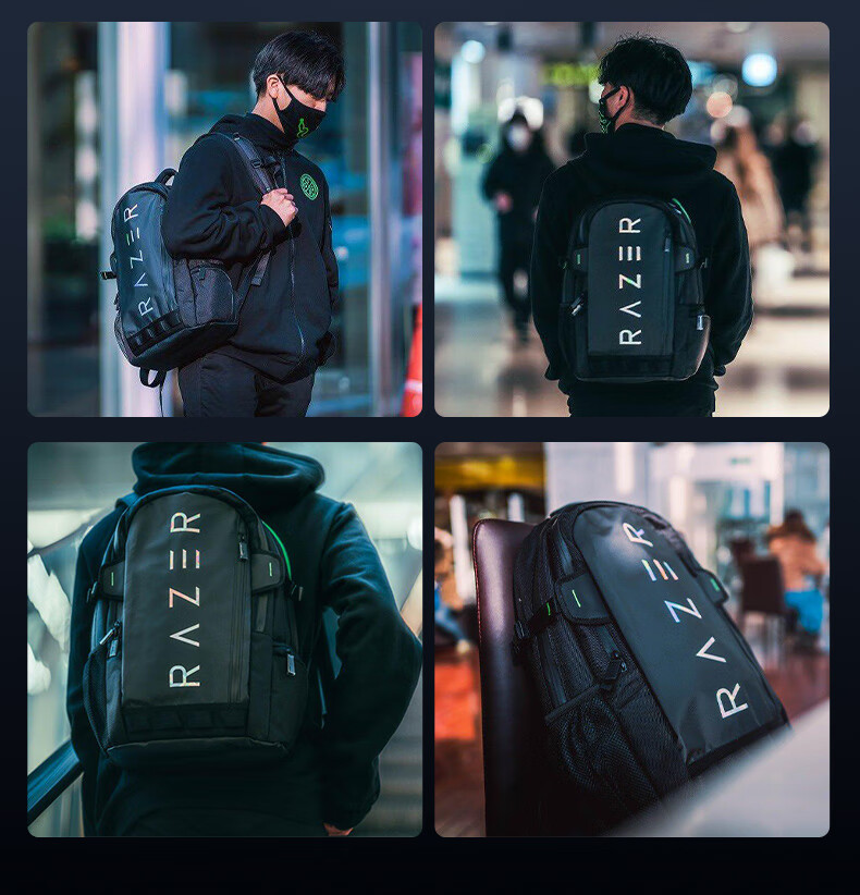 Razer Warrior Backpack V3 Colorful Edition, 16-Inch, Backpack, Waterproof And Wear-Resistant, Laptop Bag, Business Commute Travel, Large Capacity Student Schoolbag 8